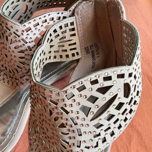 Rose gold sandals